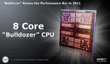 Старенький слайд AMD Bulldozer